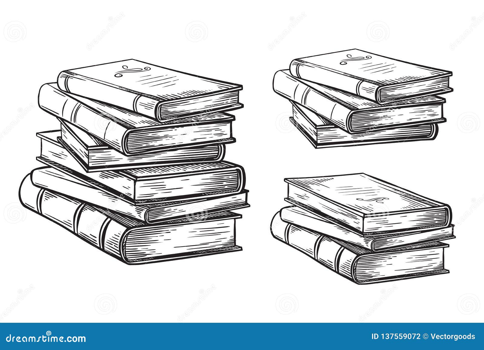 Стопка книг на прозрачном фоне